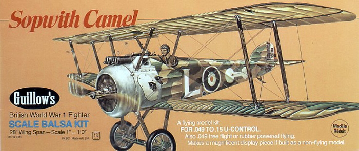 Fotografie produktu: Guillow Sopwith Camel (711mm)
