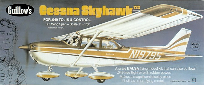 Fotografie produktu: Guillow Cessna Skyhawk 172 (914mm)
