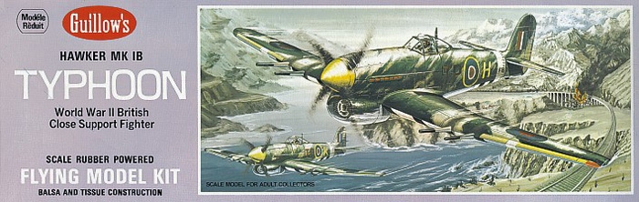 Fotografie produktu: Guillow Hawker Typhoon (432mm)