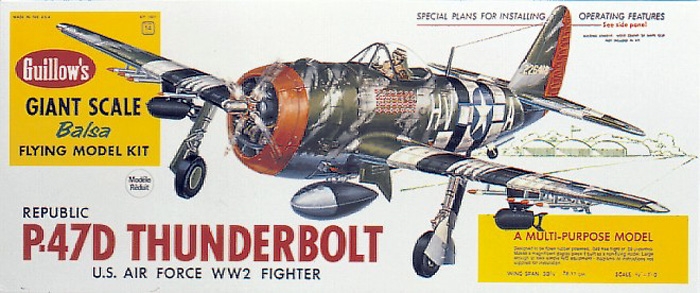 Fotografie produktu: Guillow P-47D Thunderbolt (768mm)