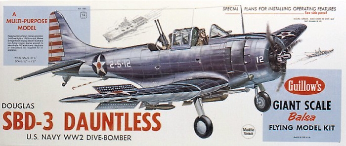 Fotografie produktu: Guillow SBD-3 Dauntless (794mm)