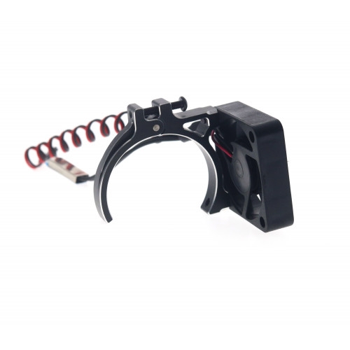 Fotografie produktu: RC PARTS - ULTIMATE RACING Hliníkový držák - černý - pro větráček 40x40mm