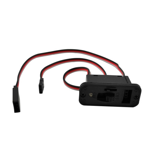 Fotografie produktu: RC PARTS - ULTIMATE RACING Vypínač s LED kontrolkou a nabíjecí zdířkou