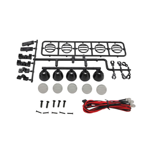 Fotografie produktu: RC PARTS - ULTIMATE RACING Kulatá přídavná LED světla, černá (5 ks.)