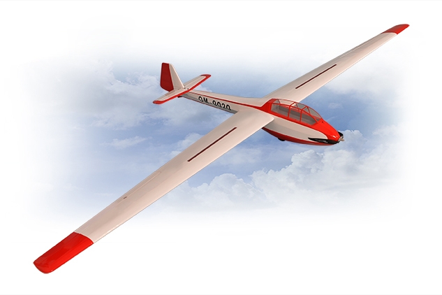 Fotografie produktu: PHOENIX MODEL GL07 Bergfalke Elektrovětroň 330 cm ARF