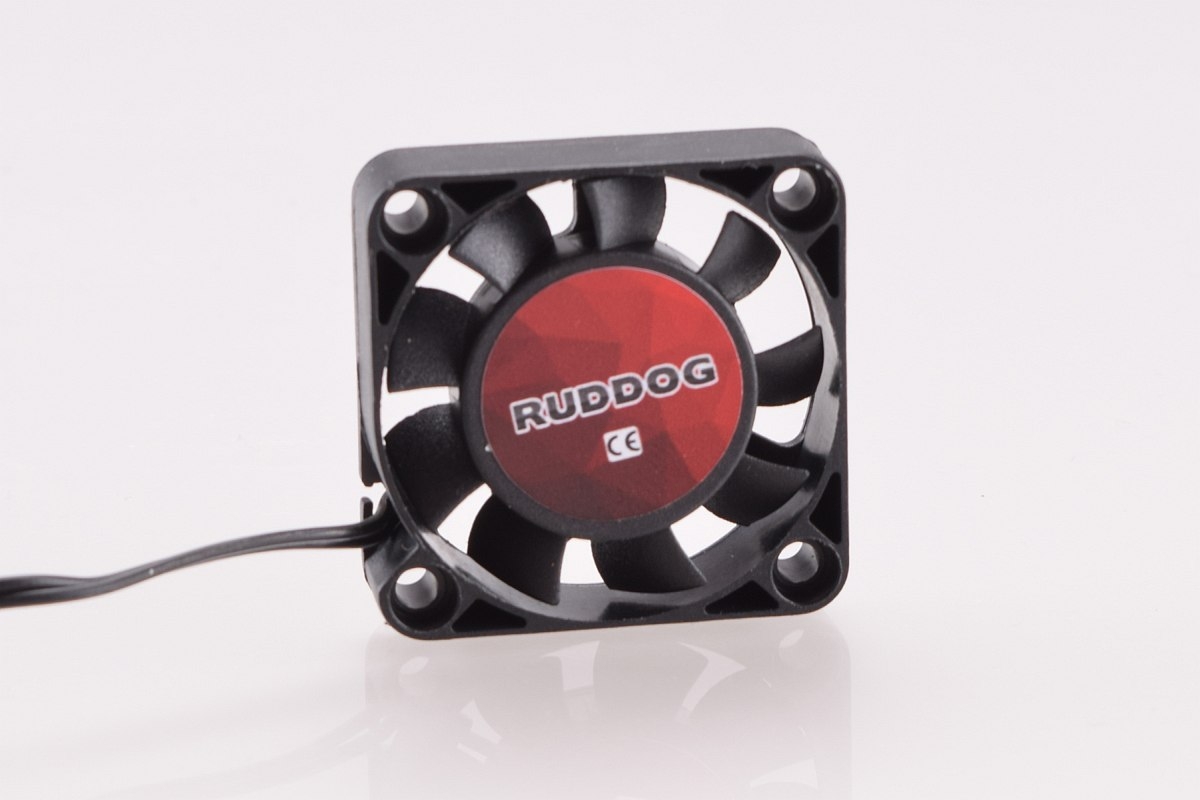 Fotografie produktu: RUDDOG Větráček 40x40mm s 240mm černým kabelem a JR konektorem
