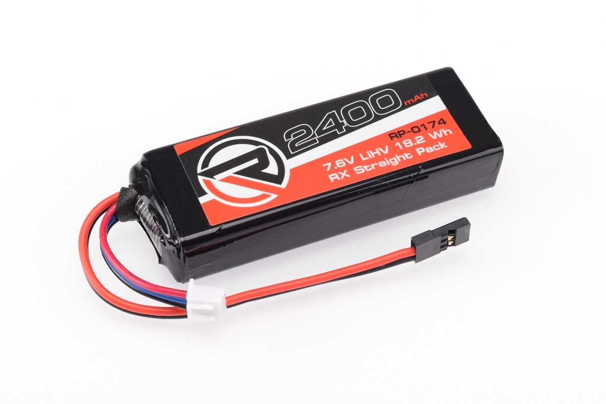 Fotografie produktu: RUDDOG 2400mAh 7,6V LiHV přijímačová sada (pro Associated/Mugen/Sworks/Xray apod.)