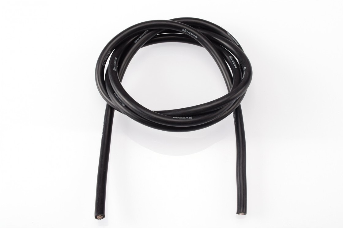 Fotografie produktu: RUDDOG 10AWG/5,3qmm silikon kabel (černý/1m)
