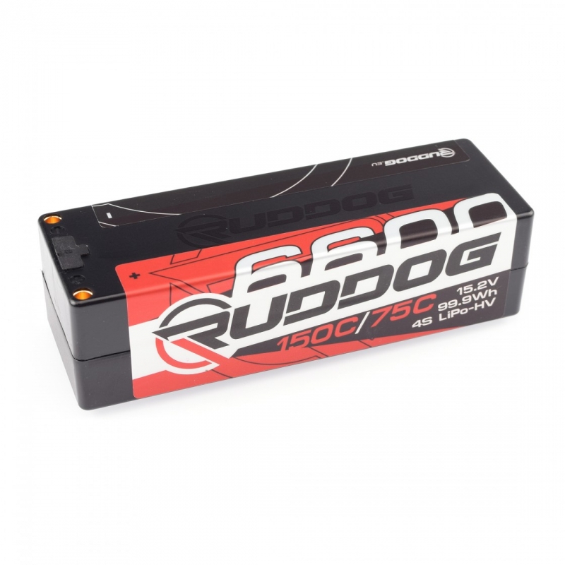 Fotografie produktu: RUDDOG Racing Hi-Volt 6600mAh 150C/75C 15.2V LCG 1/8 Pack - EFRA