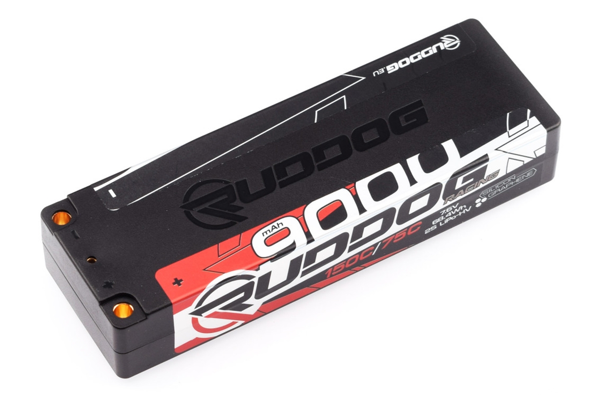 Fotografie produktu: RUDDOG Racing Hi-Volt 9000mAh 150C/75C 7.6V Stick Pack - EFRA
