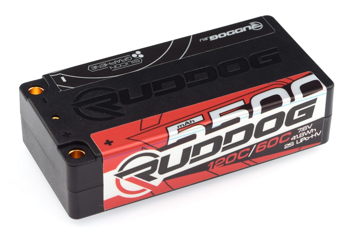 Fotografie produktu: RUDDOG Racing Hi-Volt 5500mAh 120C/60C 7.6V Short Stick Pack