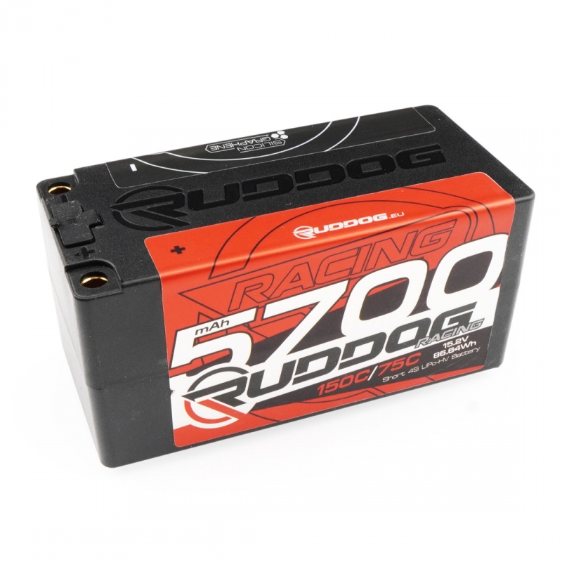 Fotografie produktu: RUDDOG Racing Hi-Volt 5700mAh 150C/75C 15.2V Short 4S LiPo-HV Battery