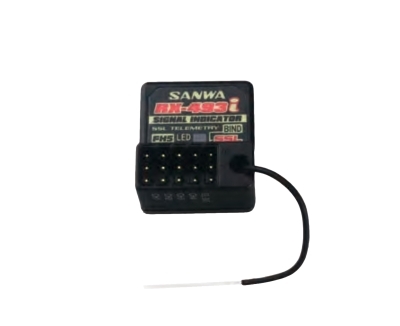 Fotografie produktu: SANWA RX-493i 4 kanálový přijímač FHSS5 SUR,SSL/SSR přijímač (telemetrický)
