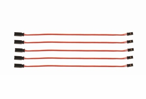 Fotografie produktu: Graupner Prodlužovací kabel 600mm JR 0,16qmm silný, zlacené kontakty, 5ks. (PVC)