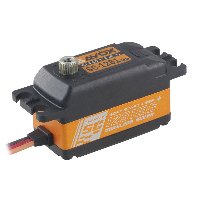 Fotografie produktu: SAVOX SC-1251MG+ Digitální servo LOW PROFILE (9kg-0,09s/60°)