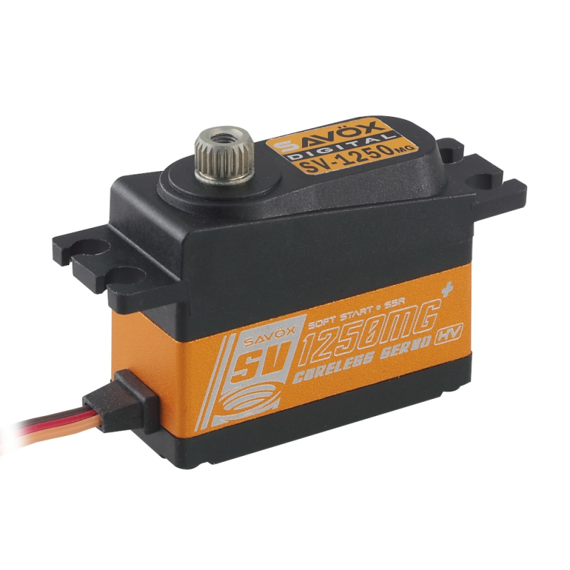 Fotografie produktu: SAVOX SV-1250MG+ HiVOLT digitální servo (10kg-0,085s/60°)
