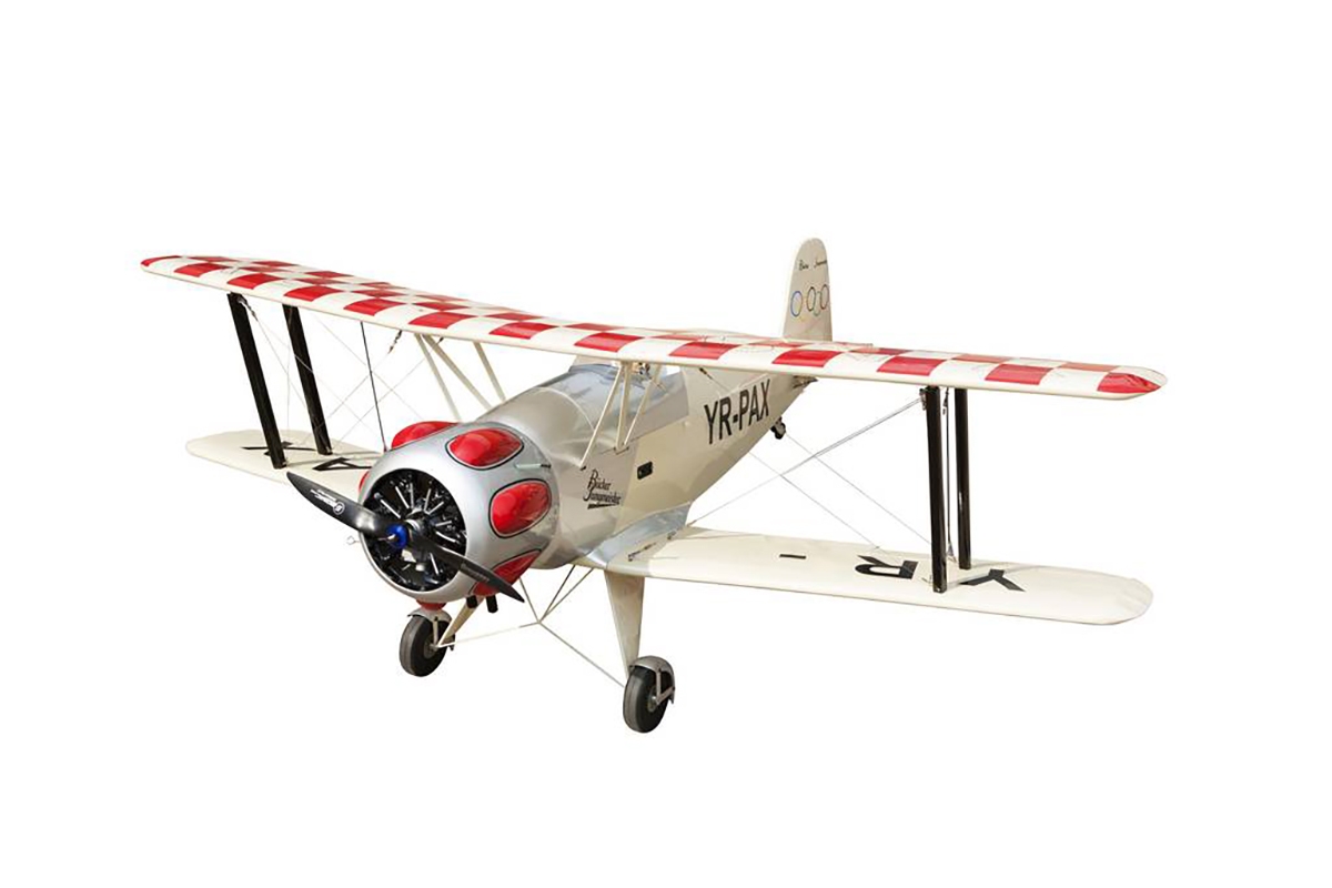 Fotografie produktu: Seagull Bücker Bü-133 "Jungmeister" 1,65m Červeno/Krémový