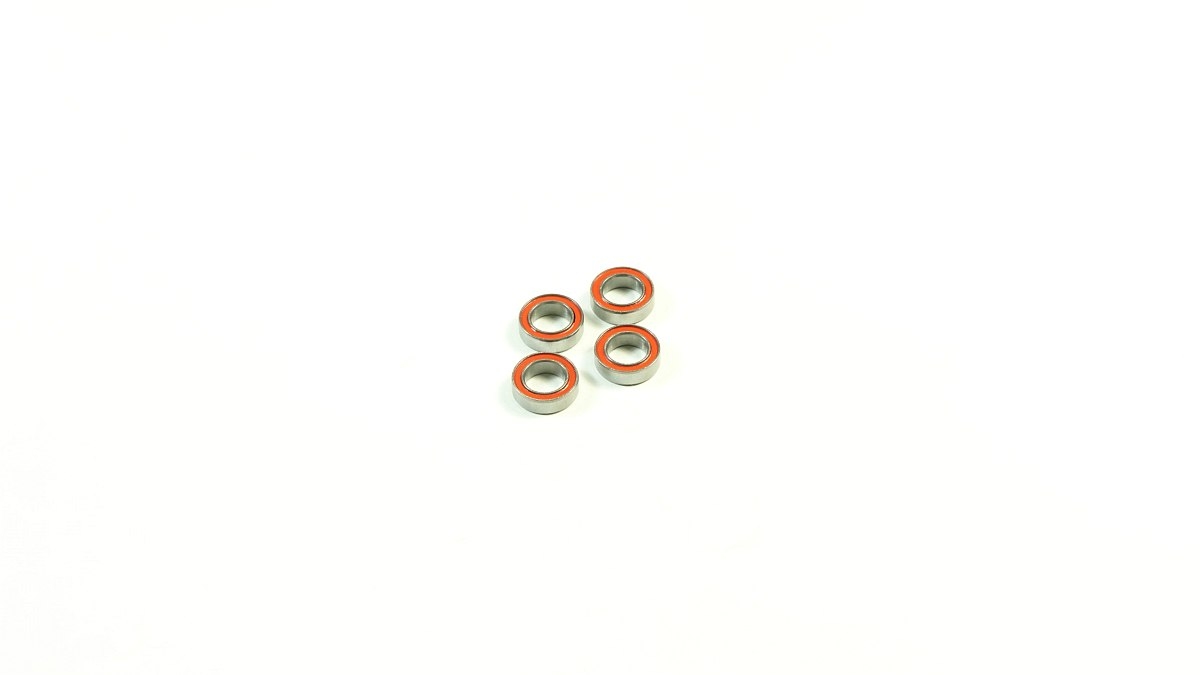 Fotografie produktu: SWORKz kuličkové ložiska s červenou gum. prachovkou 6x10x3mm, 4 ks.