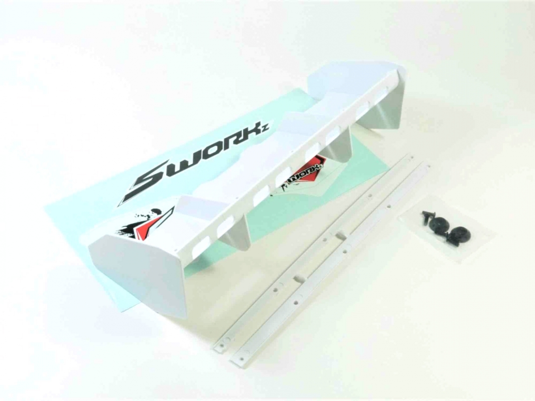 Fotografie produktu: SWORKz 1/8 Off Road PRO SPEED 2.0 zadní křídlo, bílé, 1 ks.