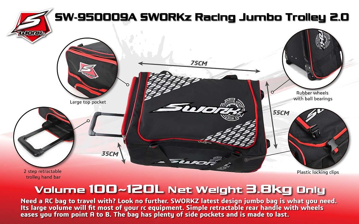 Fotografie produktu: SWORKz Racing Jumbo Trolley II, 1 ks.