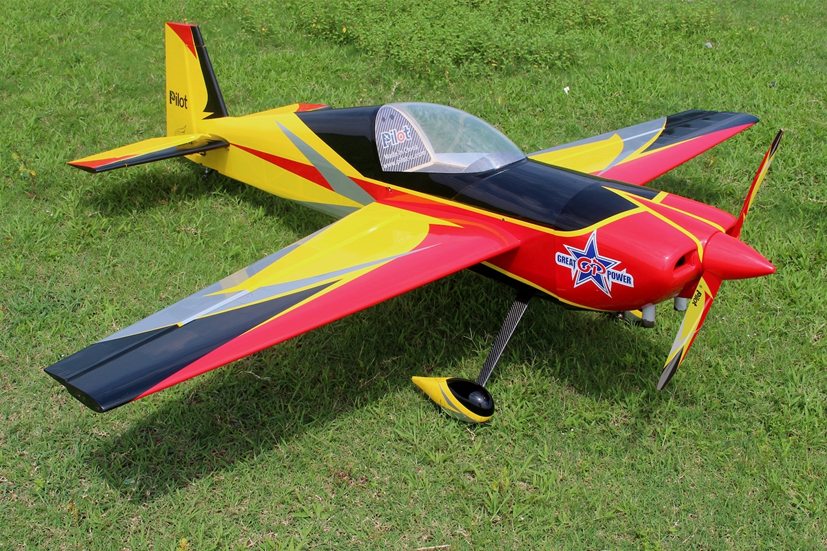 Fotografie produktu: Pilot RC 103" Slick 2600mm 120cc Žluto-Červeno-Černý