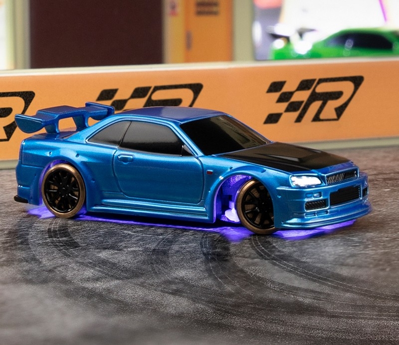 Fotografie produktu: TURBO RACING 1/76 C64 DRIFT RC Car RTR (modrá metalíza)