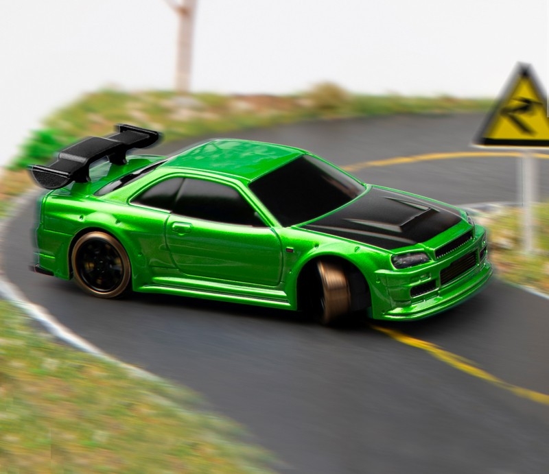 Fotografie produktu: TURBO RACING 1/76 C64 DRIFT RC Car RTR (zelená metalíza)