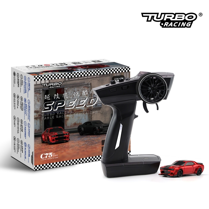 Fotografie produktu: TURBO RACING 1/76 C75 RC Sports Car RTR (červená)