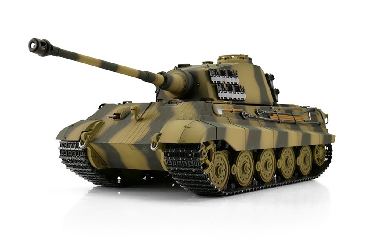 Fotografie produktu: TORRO tank 1/16 RC Königstiger vícebarevná kamufláž - IR - Kouř