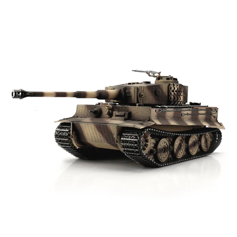 Fotografie produktu: TORRO tank PRO 1/16 RC Tiger I pozdní verze pouštní verze kamufláž - BB - kouř z hlavně