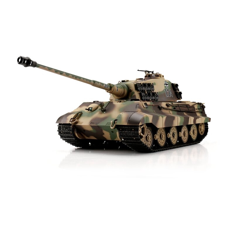 Fotografie produktu: Torro - Heng Long TORRO tank 1/16 RC Königstiger Henschel vícebarevná kamufláž - BB Airsoft+IR