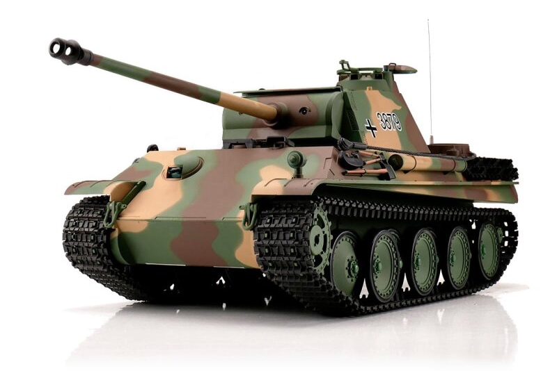 Fotografie produktu: Torro - Heng Long TORRO tank 1/16 RC Panther verze G flekatá kamufláž - BB Airsoft+IR