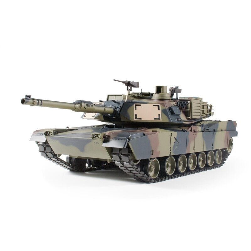 Fotografie produktu: Torro - Heng Long TORRO tank 1/16 RC M1A Abrams zelená kamufláž - BB Airsoft+IR (kovové pásy)