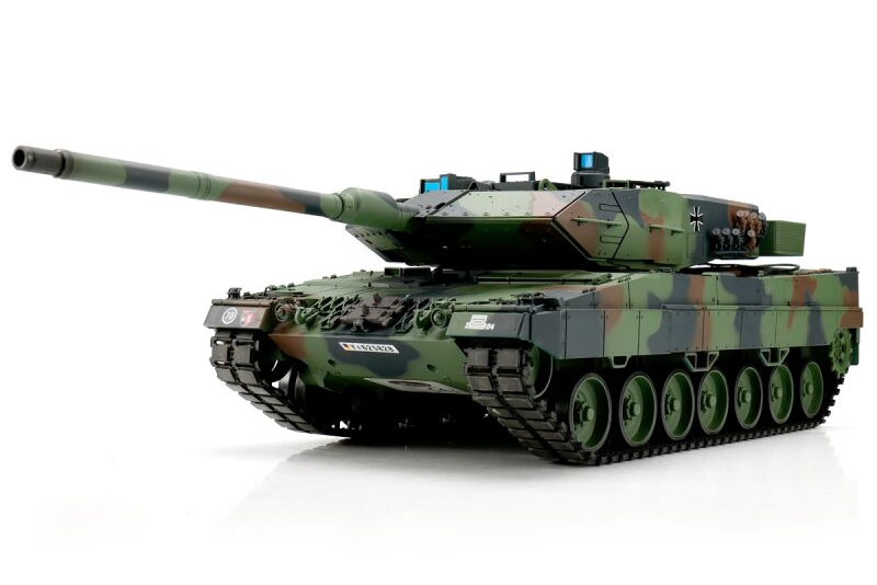 Fotografie produktu: Torro - Heng Long TORRO tank 1/16 RC LEOPARD 2A6 kamufláž - BB +IR (kovové pásy)
