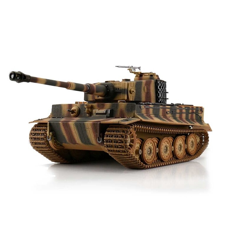 Fotografie produktu: TORRO tank 1/16 RC Tiger I pozdní verze vícebarevná kamufláž - IR