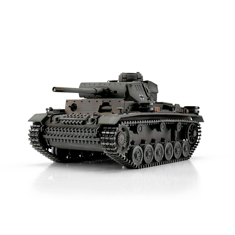 Fotografie produktu: TORRO tank PRO 1/16 RC PzKpfw III provedení L šedá kamufláž - BB Airsoft