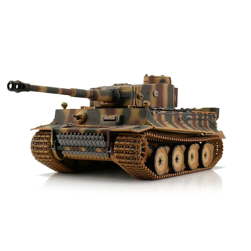 Fotografie produktu: TORRO tank 1/16 RC Tiger I dřívejší verze vícebarevná kamufláž - IR