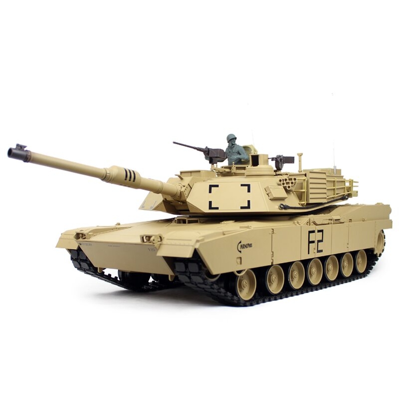 Fotografie produktu: Torro - Heng Long TORRO tank 1/16 RC M1A Abrams písečná kamufláž - BB Airsoft+IR (kovové pásy)