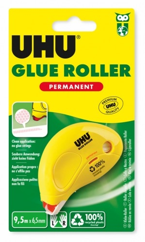 Fotografie produktu: UHU Dry & Clean roller permanent 6,5mm x 9,5m