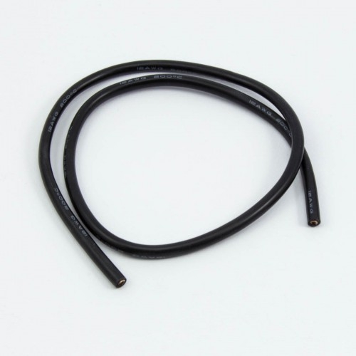 Fotografie produktu: Ultimate Racing Silikonový kabel 3,3qmm, 12AWG, 500mm, černý