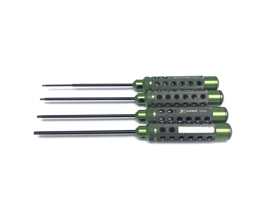 Fotografie produktu: XCEED Imbusový klíče - metrické - ALU verze SADA : 1.5 2.0 2.5 & 3.0x120mm, 4 ks. (HSS typ)
