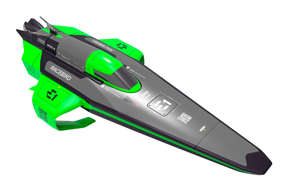 Fotografie produktu: Joysway E1 RaceBird Lite RC Hydrofoil Boat 2.4GHz RTR - Zelená