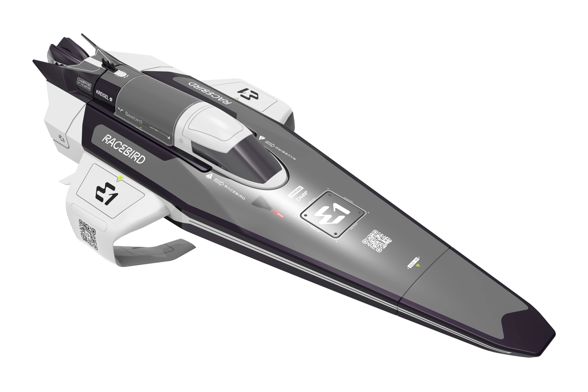 Fotografie produktu: Joysway E1 RaceBird Lite RC Hydrofoil Boat 2.4GHz RTR - Bílá