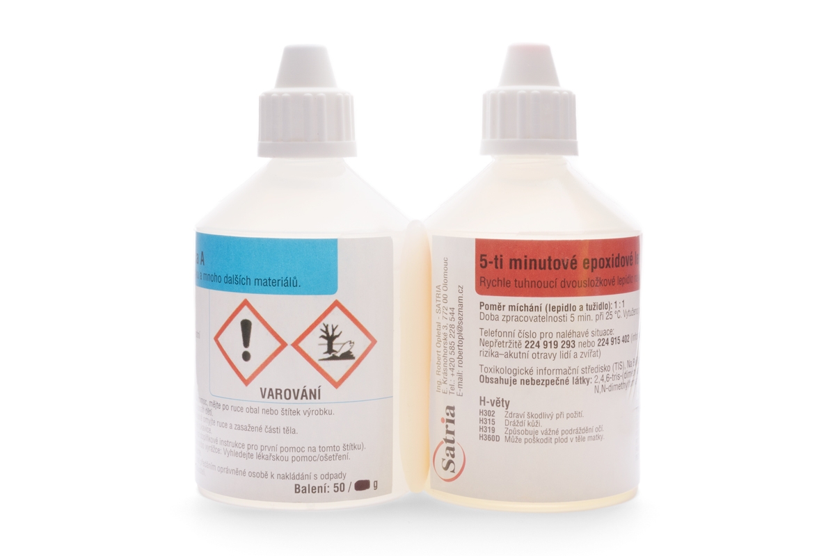 Fotografie produktu: Satria EPOXY RG 5min epoxidové lepidlo 2x50g
