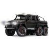 88296 4 TRX 6 Mercedes 6x6 BLACK 3qtr front left