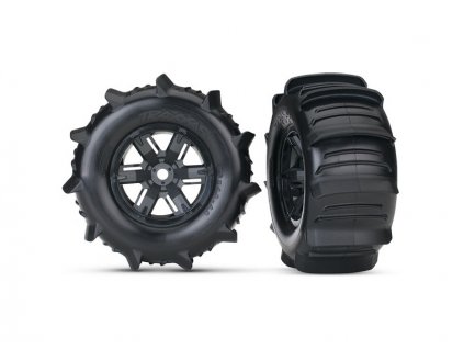 Traxxas kolo 4.3/5.7", disk černý,pneu Paddle (pár)