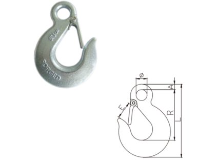 Americký typ háku se západkou (TH 128)