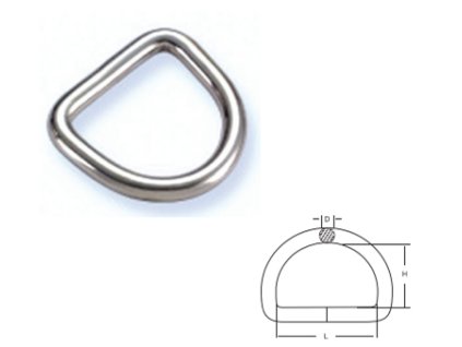 Nerezový svařovací kroužek D