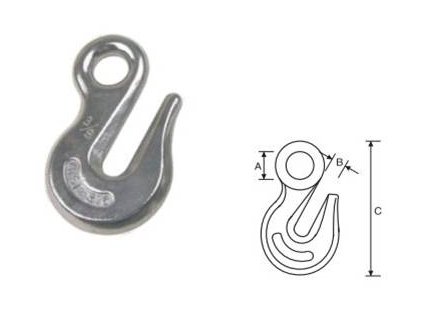 Háček nerezavějící ocel, AISI304 AISI316