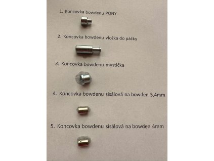 Koncovky na bowden